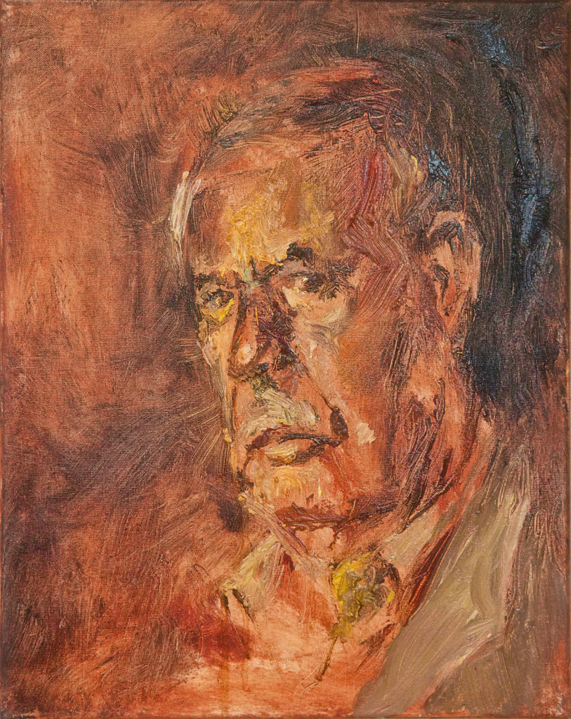 o.T., Ölfarbe auf Leinwand, 40 x 50 cm, 2017