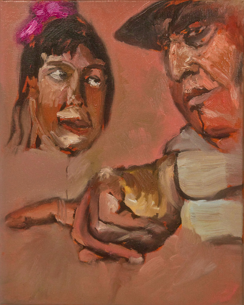 o.T., Ölfarbe auf Leinwand, 2018