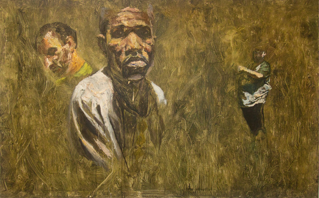 o.T., Ölfarbe auf Leinwand, 100 x 160 cm, 2016