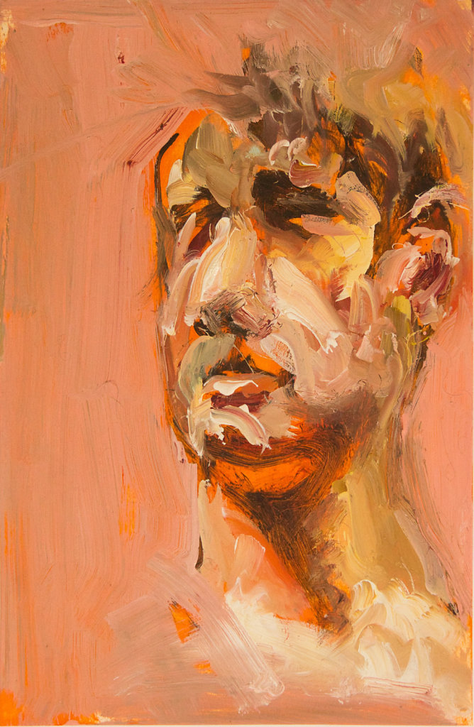o.T., Ölfarbe auf Papier, 2016