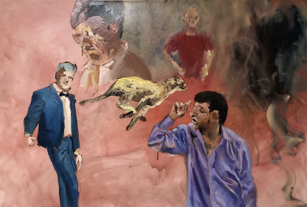 o.T., Ölfarbe auf Leinwand, 120 x 80 cm, 2018