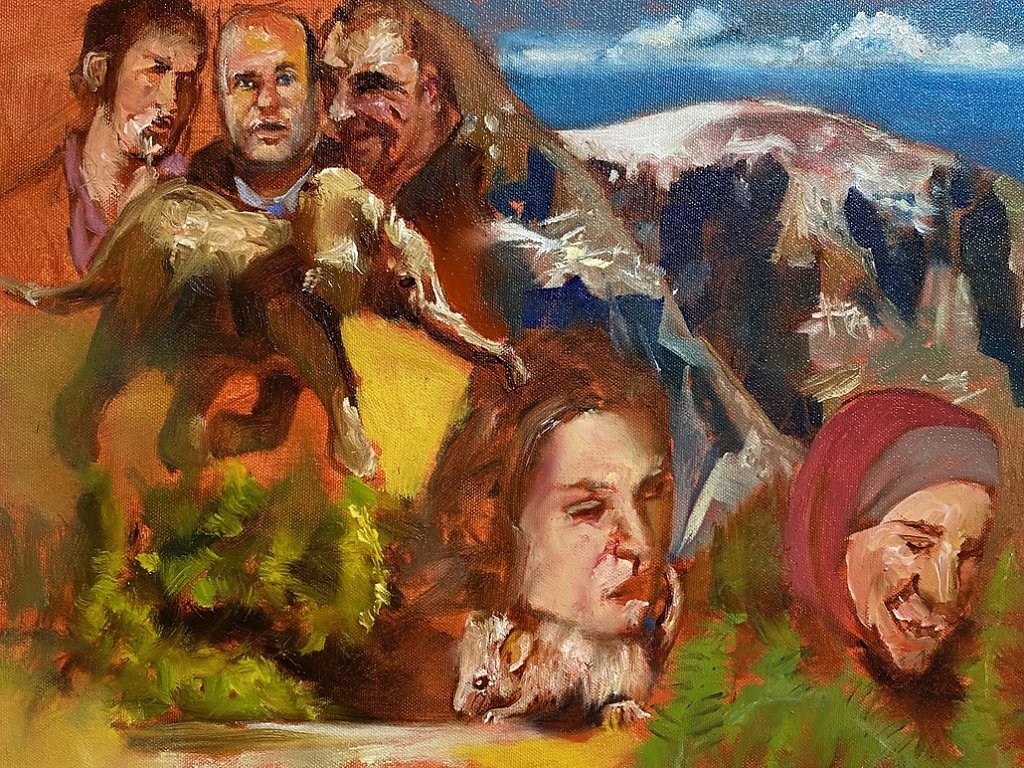 o.T., Öl auf Leinwand, 2020