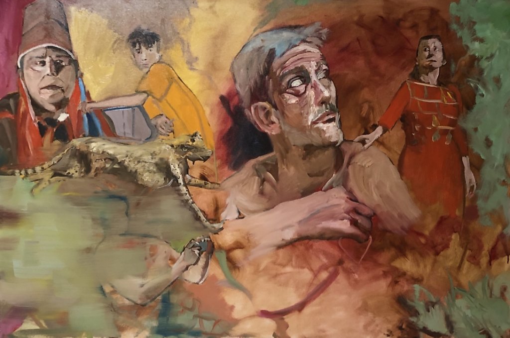 o.T., Öl auf Leinwand, 120 x 80 cm, 2018