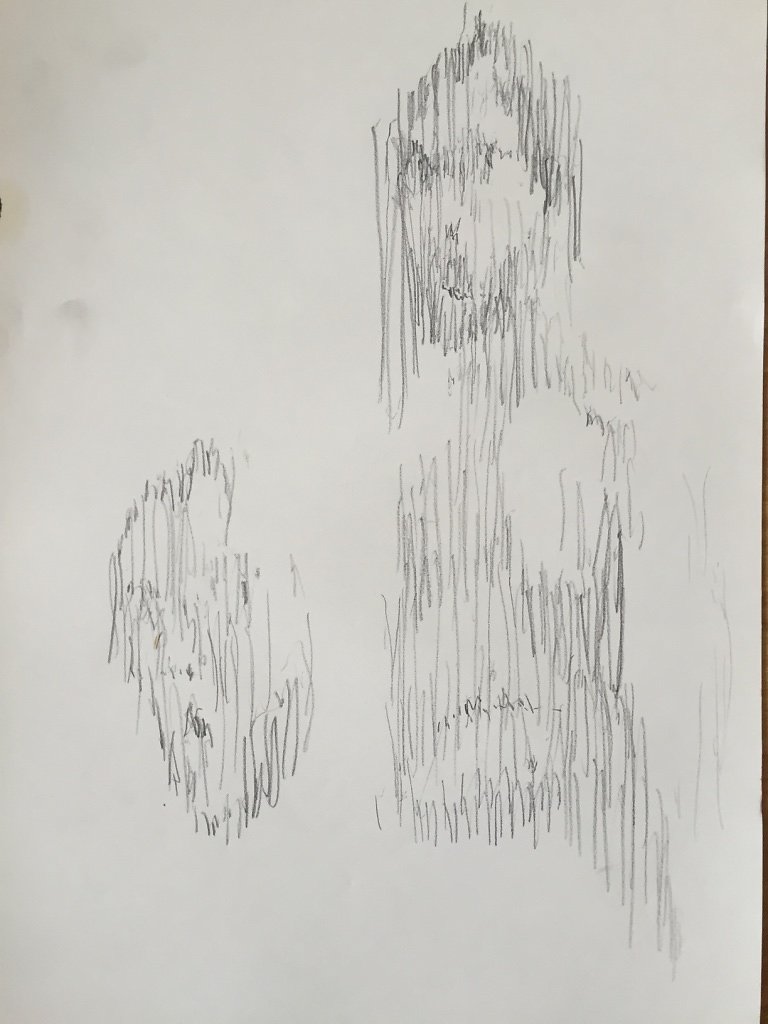o.T., Grafit auf Papier, 2016
